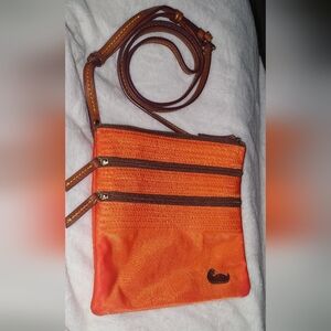 Dooney & Bourke Orange Crossbody Bag 8x7.5